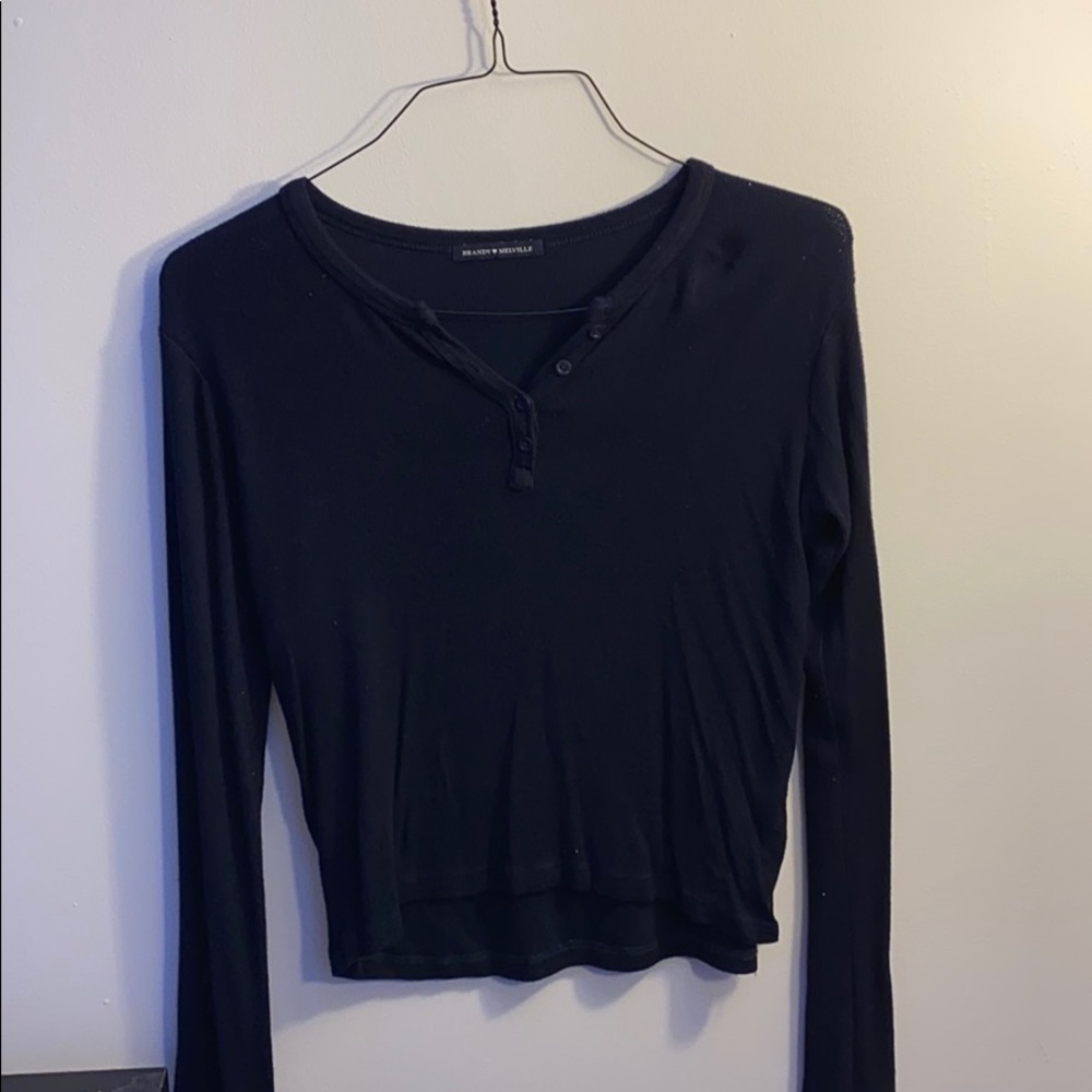brandy melville blue henley